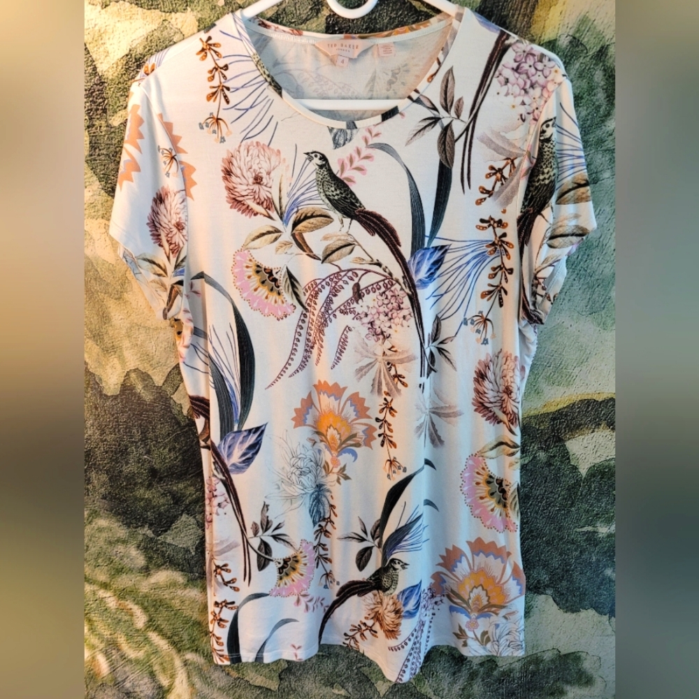 Ted Baker Botanical Bird Top
